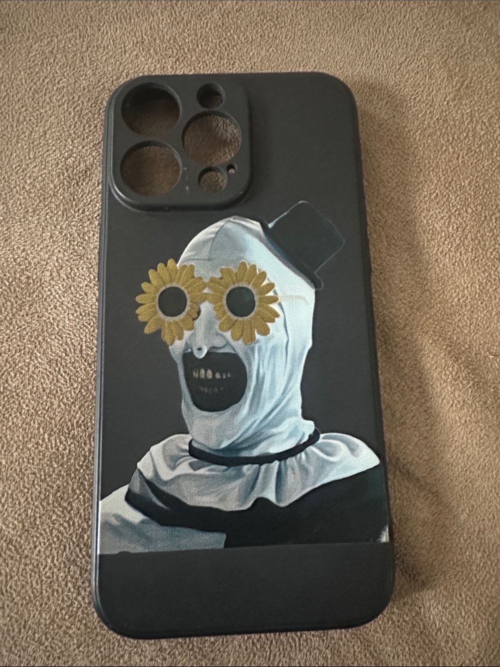 iPhone 15 Pro Max Horror collage Halloween siliconephone case. Brand new.